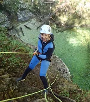 Bled Lake Slovenia Canyoning Activities Adventure Abseil in Gorge